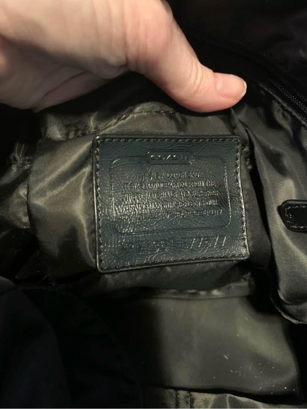Coach Black Signature Diaper Bag - Picture 2 of 4